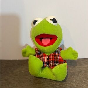 BABY KERMIT McDonalds 1988 Muppet Babies Plush Vintage 6”